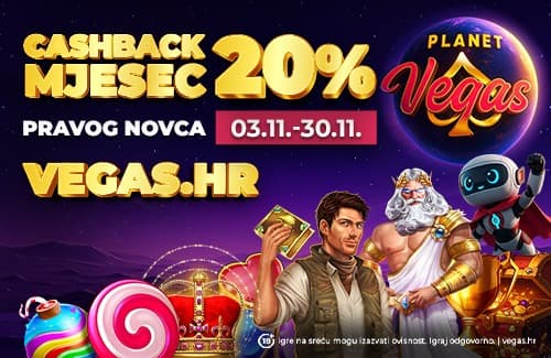 Vegas digitalna promotivna kampanja: cashback